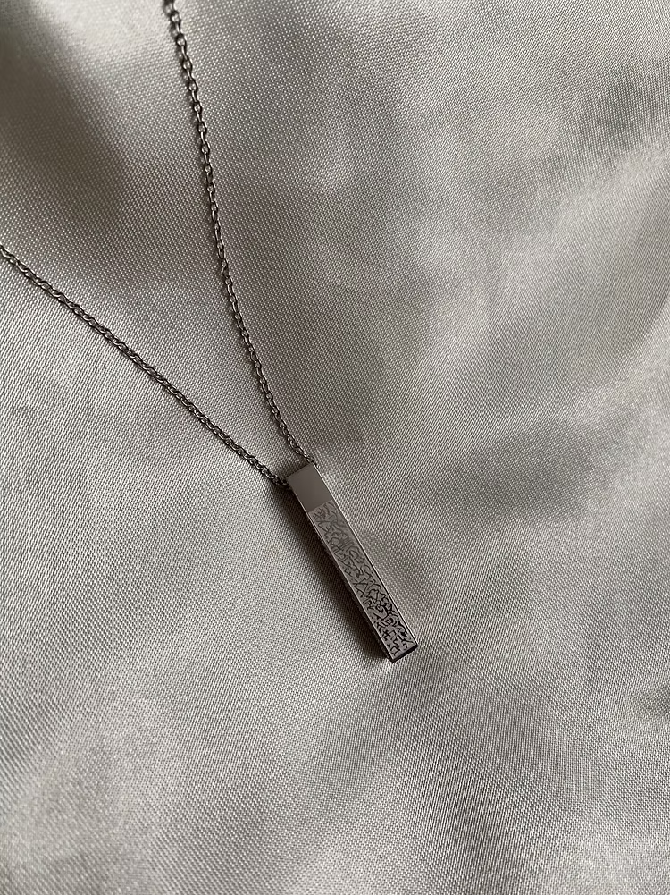 Ayatul Kursi 3D Bar Necklace