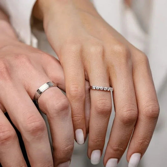 SERENDIPITY COUPLE BANDS - 925 SILVER