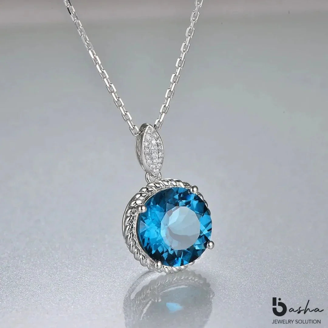 London Blue Topaz Necklace