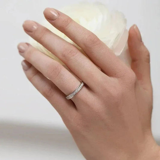 FRENCH ROYALITY COUPLE BANDS - 925 SILVER