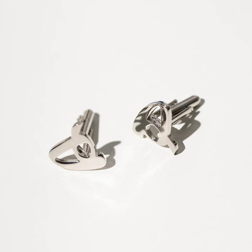 Calligraphed Initial Cufflinks