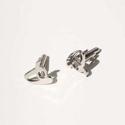 Calligraphed Initial Cufflinks