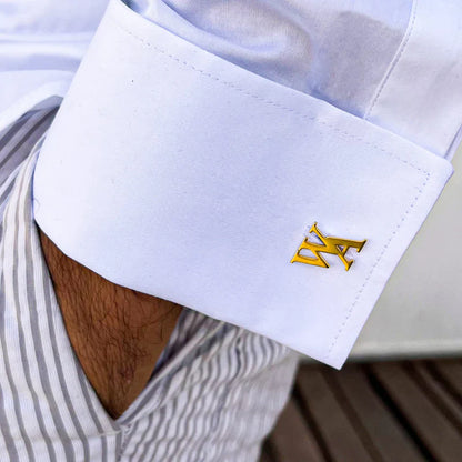 CRYSTAL INITIAL CUFFLINKS