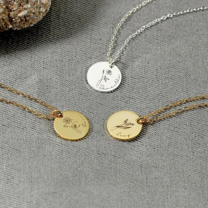 Birth Flower Necklace