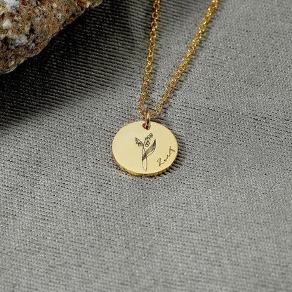 Birth Flower Necklace