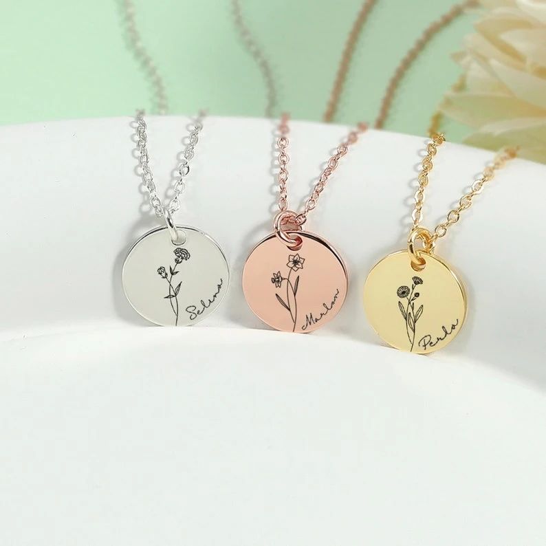 Birth Flower Necklace