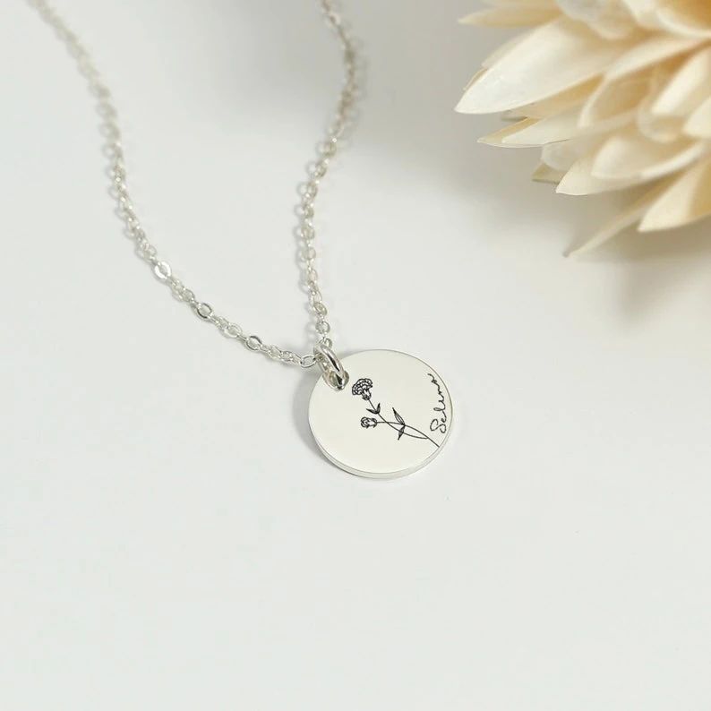 Birth Flower Necklace
