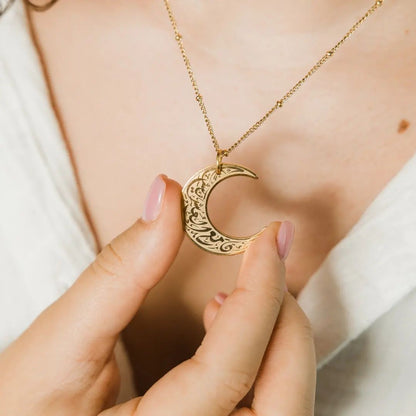 Ayat Crescent Necklace