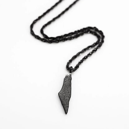 Ayat ul Kursi Country Map Necklace