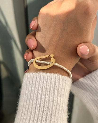 Rope Initial Bracelet