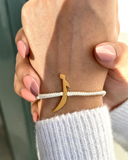 Rope Initial Bracelet