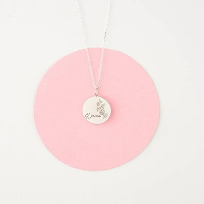 Birth Fower Necklace