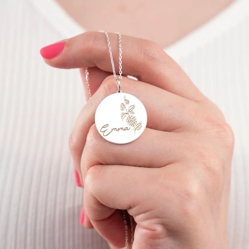 Birth Fower Necklace