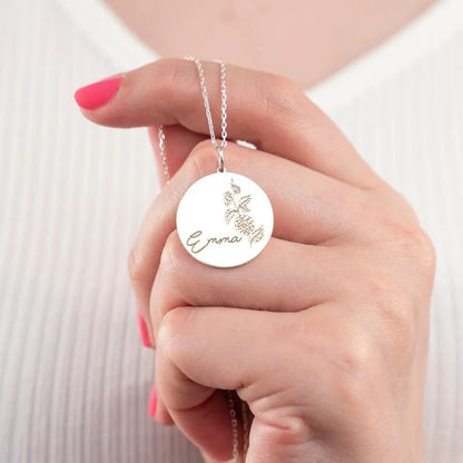Birth Fower Necklace