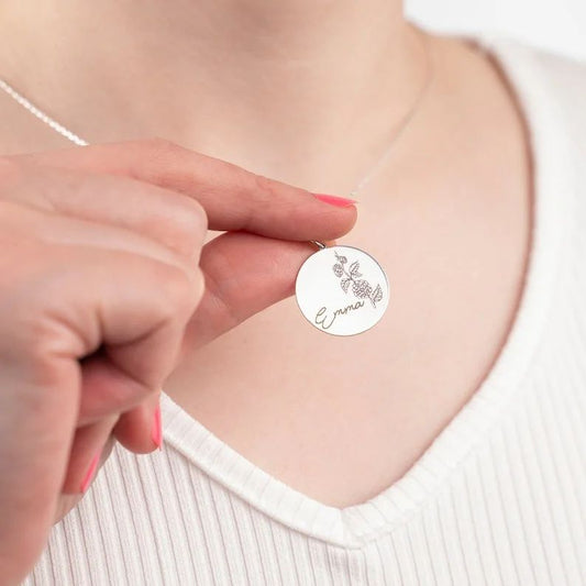 Birth Fower Necklace