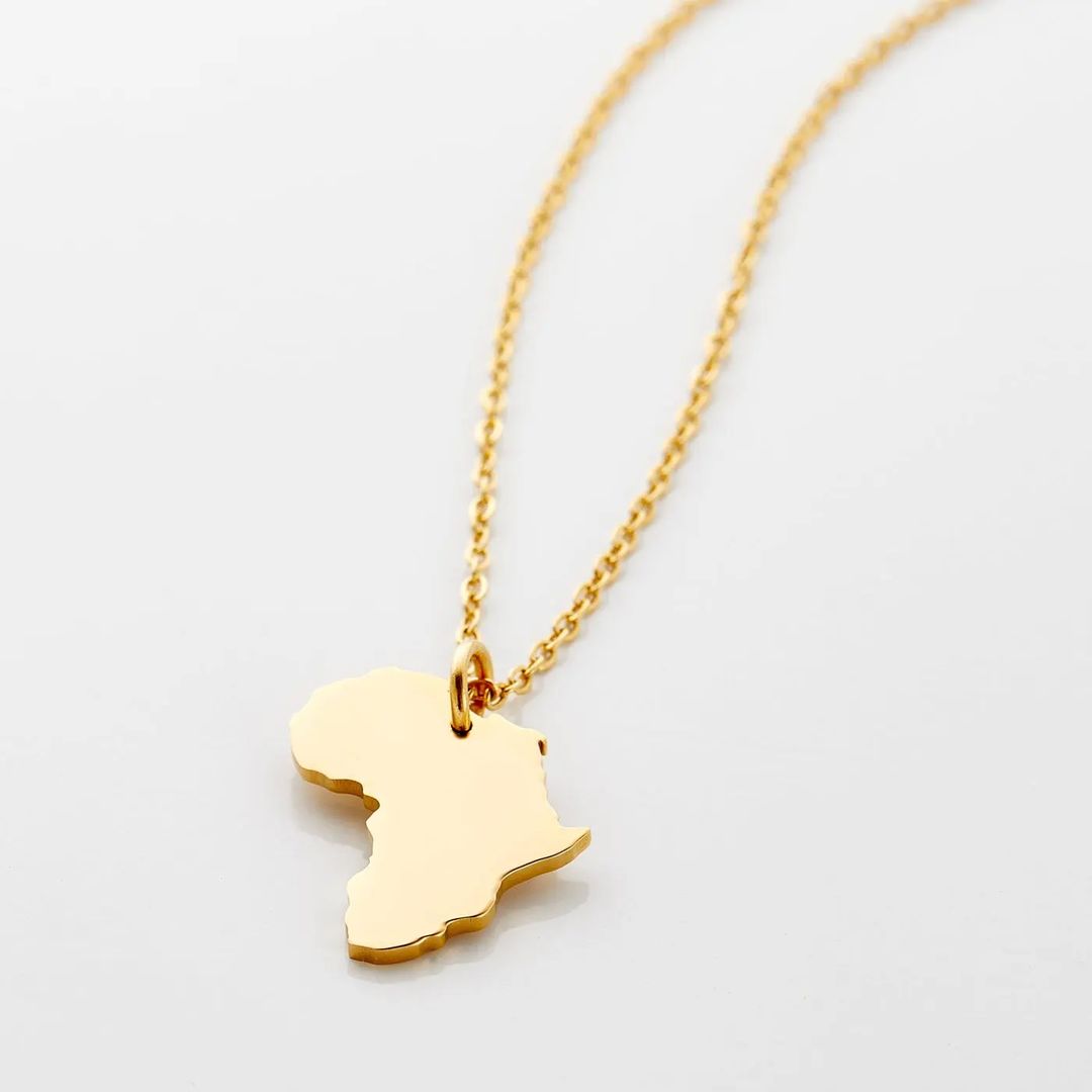 Country Map Necklace