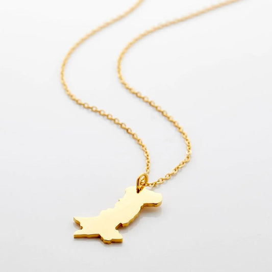 Country Map Necklace