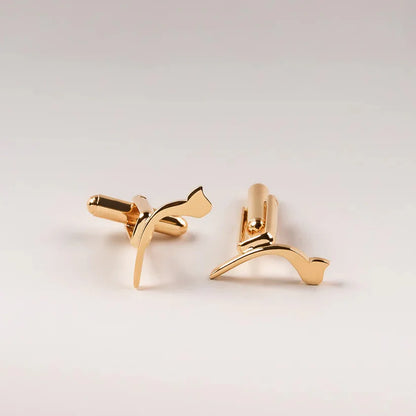 Calligraphed Initial Cufflinks