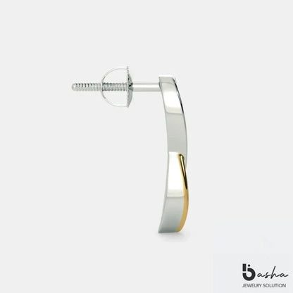 Twisted Diamond Earrings