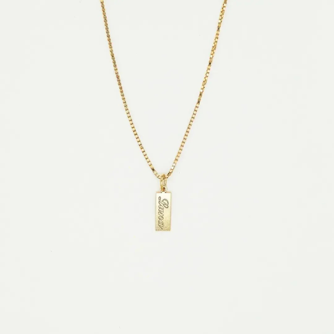 Tiny Tag Necklace
