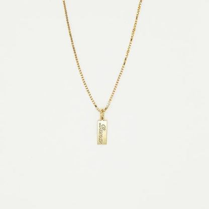 Tiny Tag Necklace