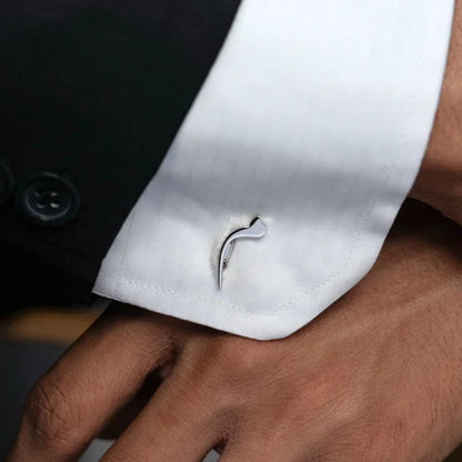 Calligraphed Initial Cufflinks