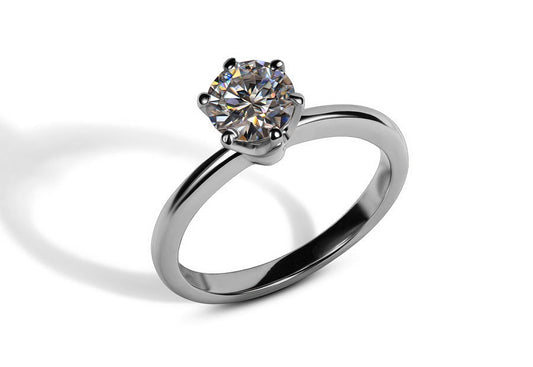 THE PRISMATIC STONE OF MOISSANITE RING