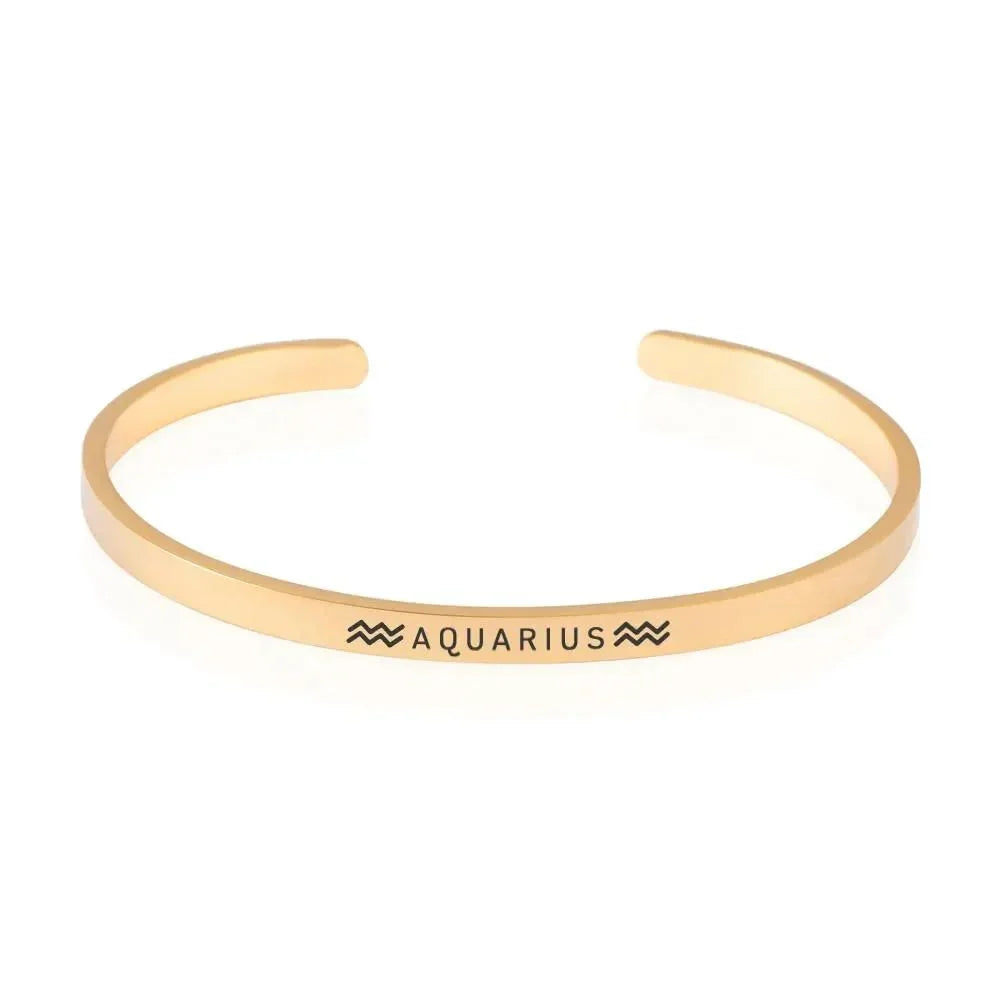 Personalized Zodiac Bangle