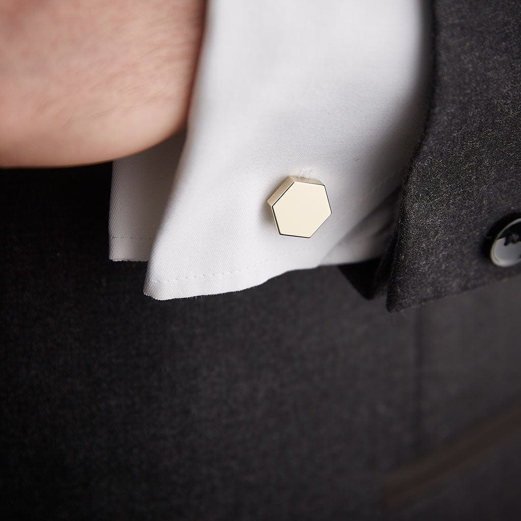 CLASSIC HEXAGON CUFFLINKS