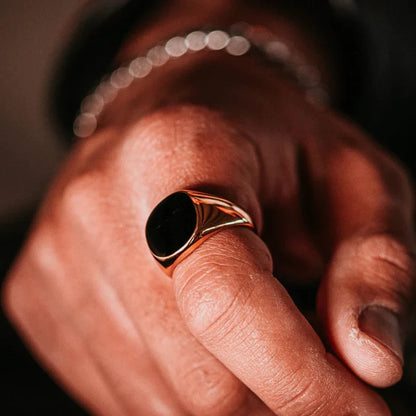 Black Signet Ring