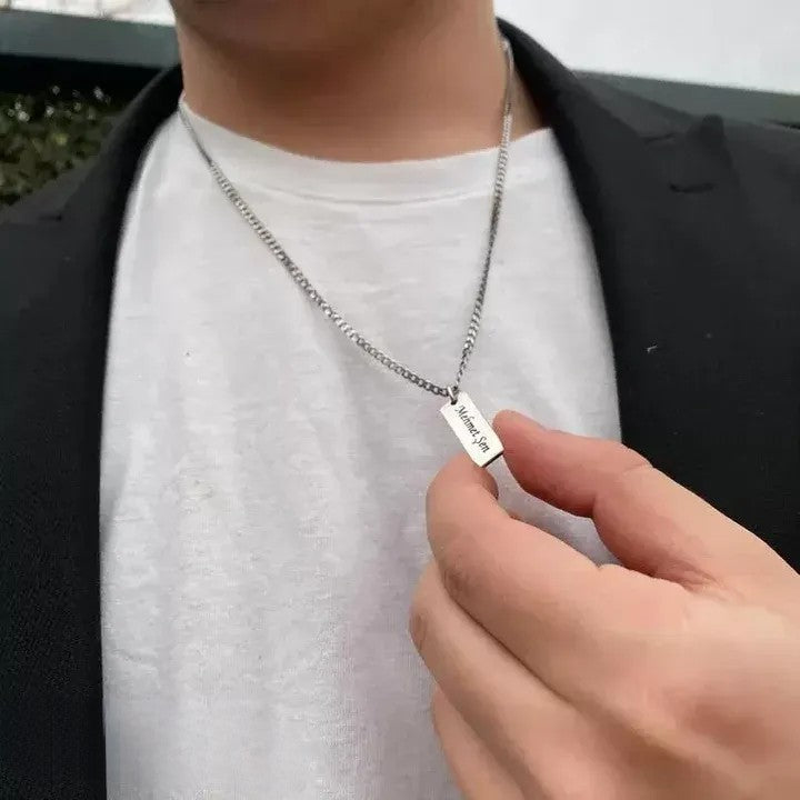 2D BAR NECKLACE
