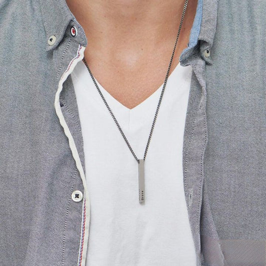BAR NECKLACE - MEN