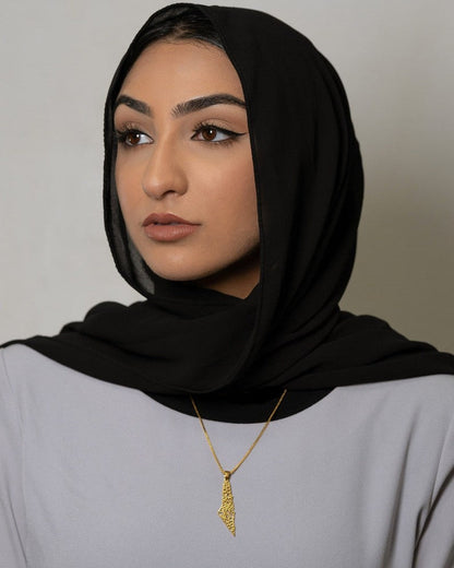 Palestine Map Necklace