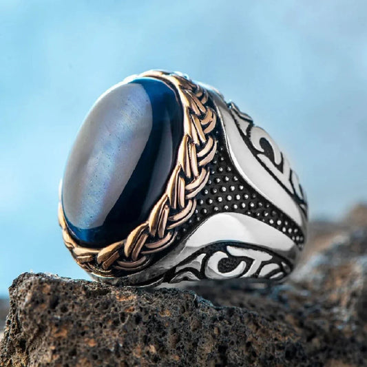 Blue Ocean Ottoman Mens Ring