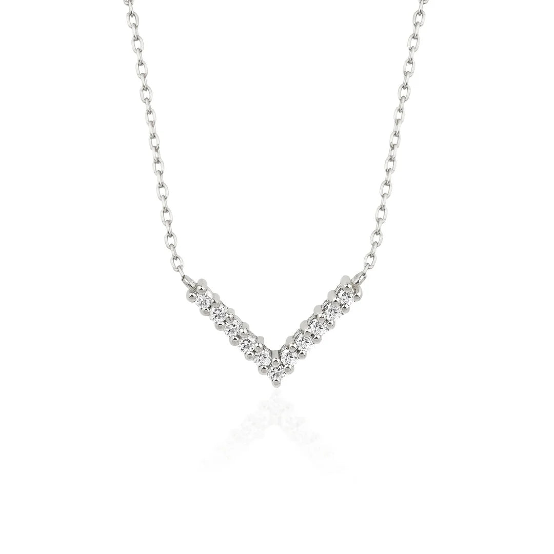 Diamond Chevron Necklace