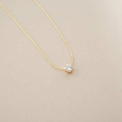 One Diamond Necklace