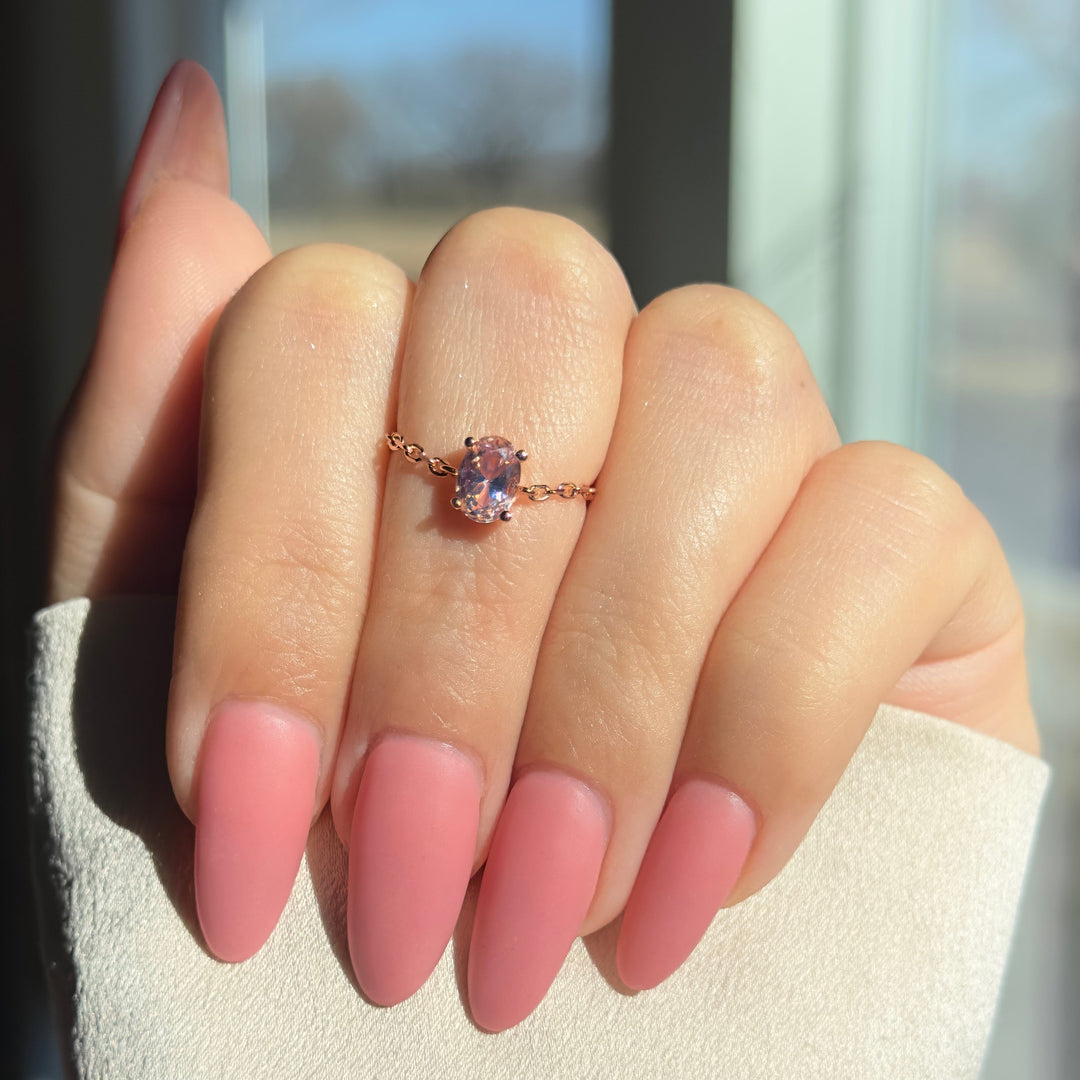 SERENE SOLITUDE PINK AMETHYST RING