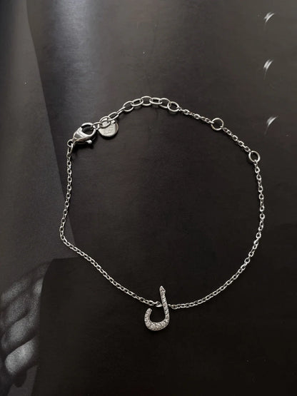 Dazzling Arabic Initial Bracelet