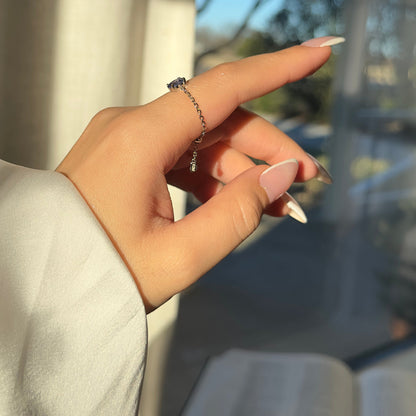 MYSTIC MIRAGE TANZANITE SAPPHIRE RING