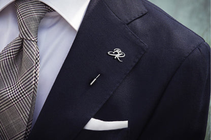 DOUBLE INITIALS LAPEL PIN