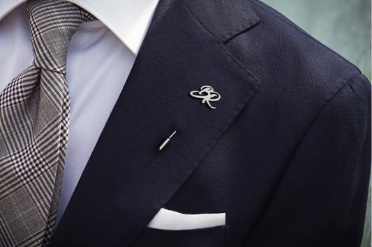 DOUBLE INITIALS LAPEL PIN