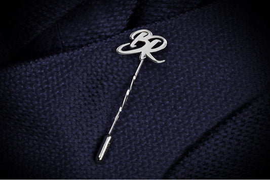 DOUBLE INITIALS LAPEL PIN