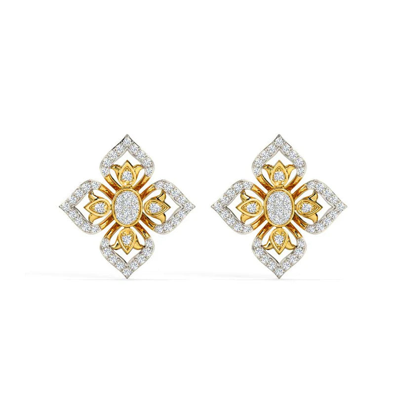Marina Stud Earrings - 925 Silver