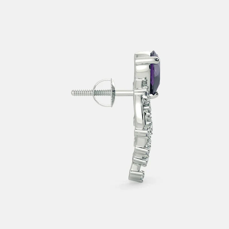 Purple Nile Earrings - 925 Silver