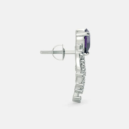 Purple Nile Earrings - 925 Silver