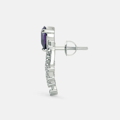 Purple Nile Earrings - 925 Silver