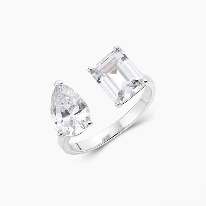 Petite X Ring - 925 Silver