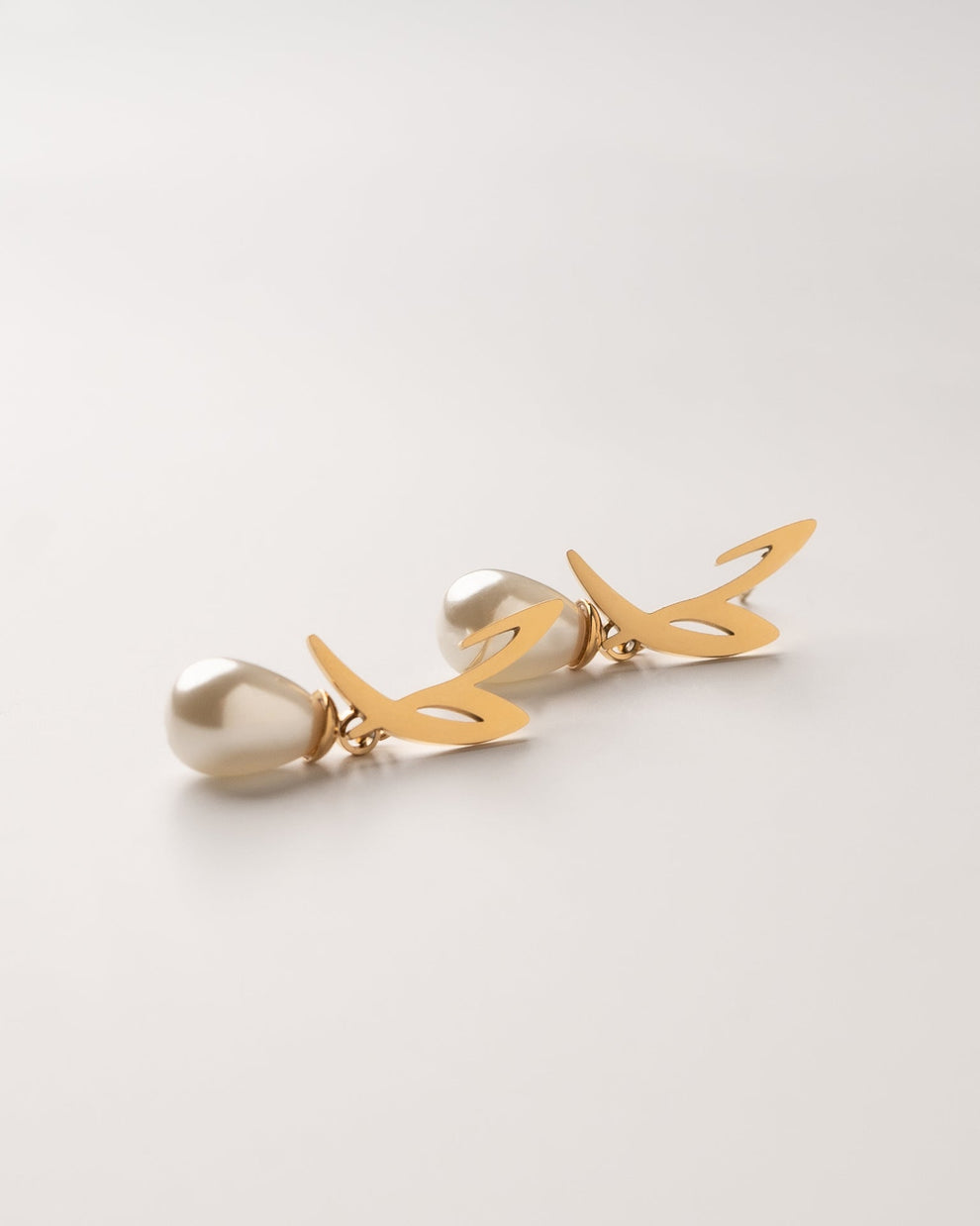 Calligraphed Letter Earrings ق