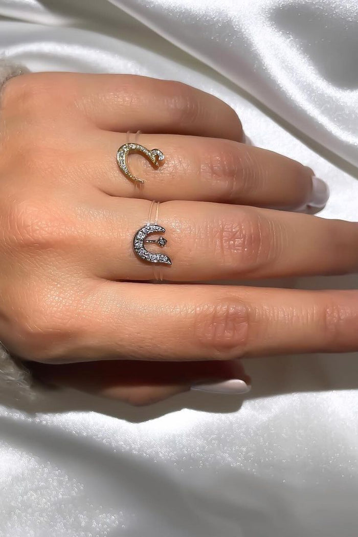 Glow Arabic Initial Ring