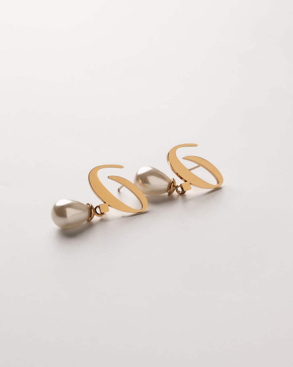 Calligraphed Letter Earrings ق